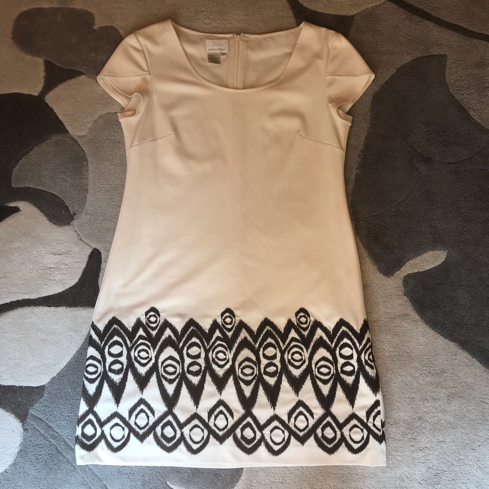 Donna Morgan Black-and-White Dress, EUC, 10 - Picture 8 of 16